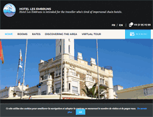 Tablet Screenshot of hotel-sables-d-olonne.com
